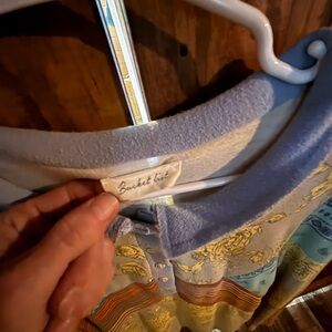 Bucket List Pastel Floral Button-Up Top in Lavender and Yellow